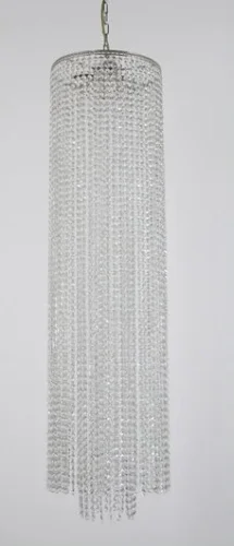 Светильник подвесной хрустальный Stella E 1.5.30.101 N Arti Lampadari прозрачный 3 лампы, основание никель в стиле классический ампир 