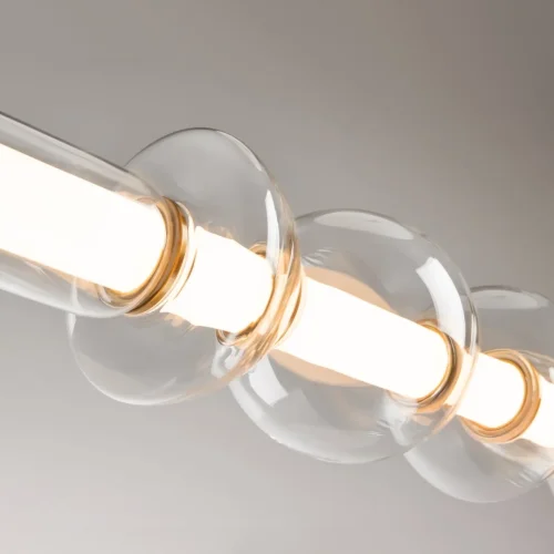 Светильник подвесной LED Cosmo MOD210PL-L39BS3K Maytoni белый прозрачный 1 лампа, основание латунь в стиле хай-тек современный  фото 3