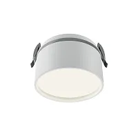 Светильник точечный LED Onda DL024-12W4K-W Maytoni белый 1 лампа, основание белое в стиле современный хай-тек круглый