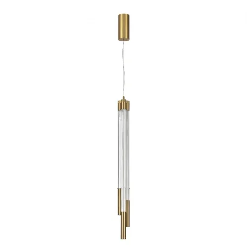 Светильник подвесной LED Anta 4392/30L Odeon Light белый 1 лампа, основание античное бронза в стиле современный трубочки