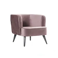 Кресло Gloria 700955 Milosh Tendence, розовый/велюр, ножки/дерево/серый, размеры - 730**800*800**мм