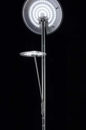 Торшер напольный LED Дискус CL802001 Citilux для чтения хром серый 1 лампа, основание серое хром в стиле современный
 фото 4