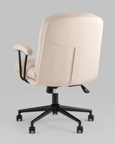 Кресло офисное Torus, бежевый УТ000039032 Stool Group, бежевый/экокожа, ножки/металл/чёрный, размеры - *940**** фото 5