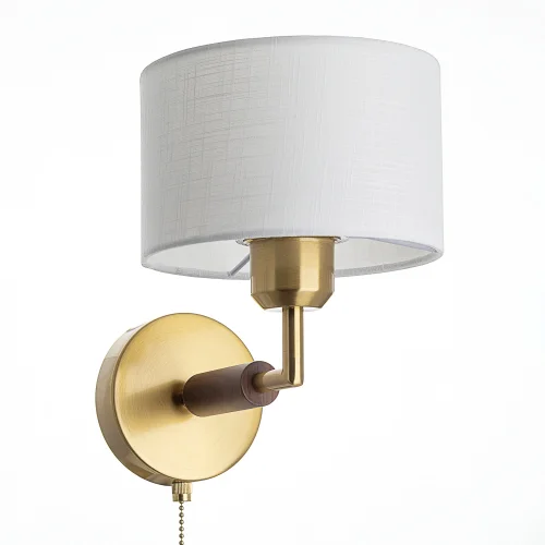 Бра с выключателем Sherman CL436312 Citilux белый на 1 лампу, основание бронзовое в стиле классический современный кантри фото 2