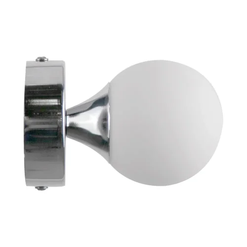 Светильник потолочный Vivari LH012104 LightHall белый на 1 лампу, основание хром в стиле современный шар фото 3