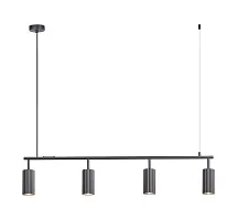 Светильник подвесной Cora V11779-4P Moderli чёрный на 4 лампы, основание чёрное в стиле минимализм современный линейный Светильник подвесной Cora V11779-4P Moderli чёрный на 4 лампы, основание чёрное в стиле минимализм современный линейный