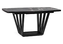 Деревянный стол Эудес черный 528471 Woodville столешница чёрная из лдсп