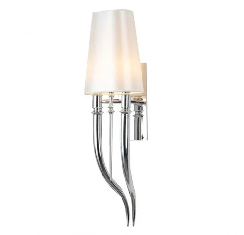 Настенный светильник Crystal Light Brunilde Ipe Cavalli H92 Silver/White 189460-22 ImperiumLoft белый на 2 лампы, основание серебряное в стиле современный фото 21