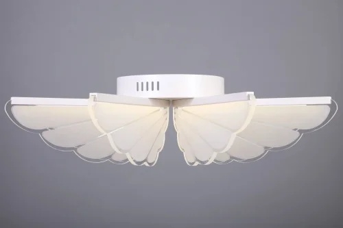Люстра с пультом LED Aritzo OML-48207-80 Omnilux белая на 1 лампу, основание белое в стиле хай-тек с пультом фото 3