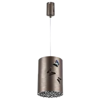 Светильник подвесной LED Faraone 701101 Lightstar прозрачный коричневый бронзовый 1 лампа, основание коричневое бронзовое в стиле современный арт-деко бабочки
