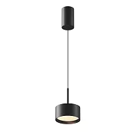 Светильник подвесной LED Glare P102PL-12W3K-B Maytoni чёрный 1 лампа, основание чёрное в стиле современный хай-тек 