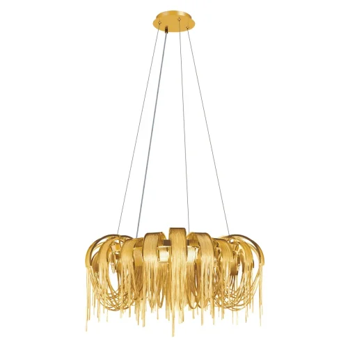 Люстра подвесная Volver 10404/800 GD LOFT IT золотая на 8 ламп, основание золотое в стиле арт-деко цепочки