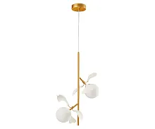 Светильник подвесной Аста 07867-2A,33 Kink Light белый 2 лампы, основание золотое в стиле современный флористика молекула шар