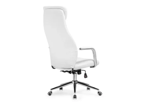 Компьютерное кресло Modus white 15824 Woodville, белый/экокожа, ножки/металл/хром, размеры - *1290***630*680 фото 6
