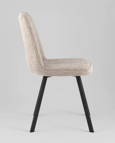 Стул Grein, бежевый, сиденье УТ000040528 Stool Group, бежевый/рогожка, ножки/металл/чёрный, размеры - *855**** фото 6