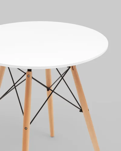 Стол круглый EAMES DSW NEW D=70, белый УТ000038929 Stool Group столешница белая из мдф фото 5