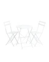 Комплект стола и двух стульев Бистро, белый УТ000036324 Stool Group на 1 , основание в стиле 