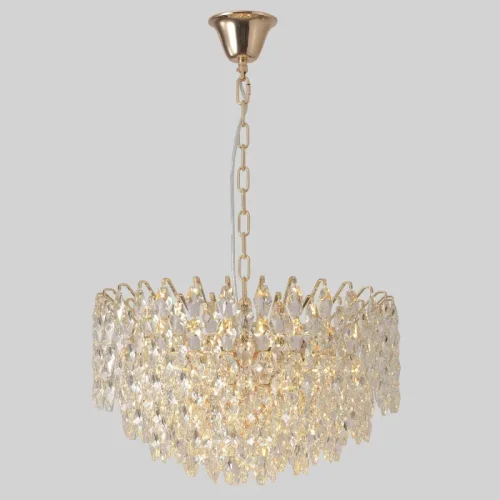 Люстра подвесная HEDONIST SP12 Crystal Lux золотая на 12 ламп, основание золотое в стиле классический фото 4 Люстра подвесная HEDONIST SP12 Crystal Lux золотая на 12 ламп, основание золотое в стиле классический фото 4