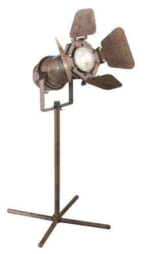 Настольная лампа лофт Egon 54650-1T Globo коричневая 1 лампа, основание коричневое металл в стиле лофт 