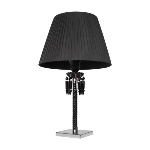 Настольная лампа Zenith 10210T Black LOFT IT чёрная 1 лампа, основание чёрное хром хрусталь металл в стиле арт-деко  фото 3