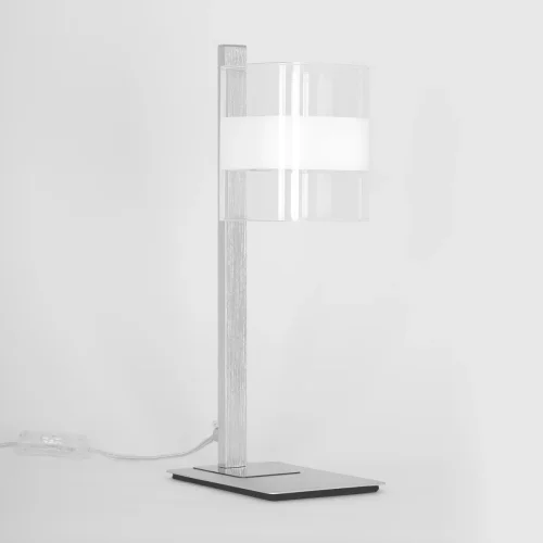 Настольная лампа Вирта CL139810 Citilux прозрачная 1 лампа, основание матовое хром металл в стиле современный 