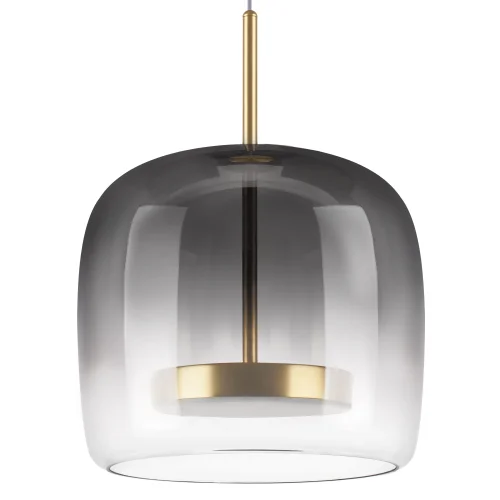 Светильник подвесной LED Cupola 804018 Lightstar серый чёрный 1 лампа, основание золотое в стиле арт-деко  фото 5