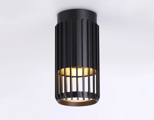 Светильник накладной TN51674 Ambrella light чёрный 1 лампа, основание чёрное в стиле хай-тек современный круглый фото 3
