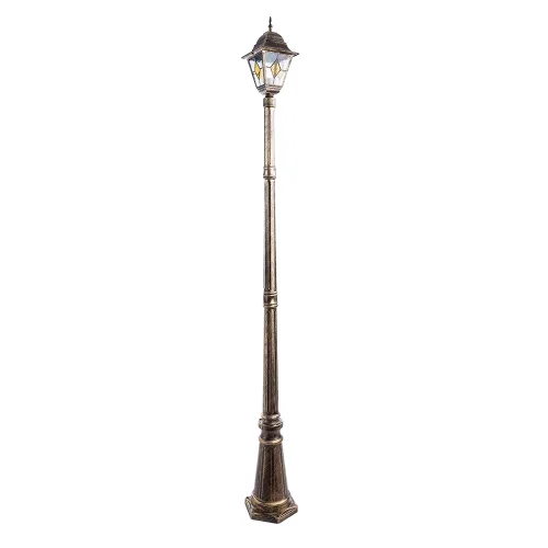 Парковый светильник BERLIN A1017PA-1BN Arte Lamp уличный IP44 чёрный на 1 лампу, плафон прозрачный в стиле классический E27 фото 5