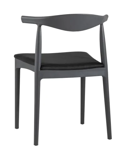 Стул Bull с мягким сиденьем, серый УТ000005389 Stool Group, серый/экокожа, ножки/пластик/серый, размеры - ****555*500 фото 5
