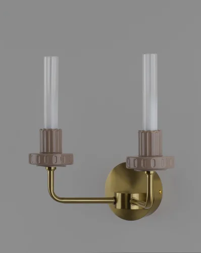 Бра LED Atelieri V11695-WL Moderli прозрачный на 2 лампы, основание бронзовое в стиле современный американский кантри фото 4