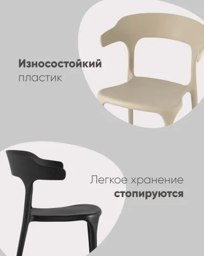 Стул Neo, пластик нежно-розовый УТ000039931 Stool Group, розовый/пластик, ножки/пластик/розовый, размеры - *760**** фото 2