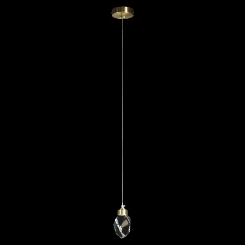 Бра LED Rock 10111 Gold LOFT IT прозрачный на 1 лампа, основание золотое в стиле современный  фото 5