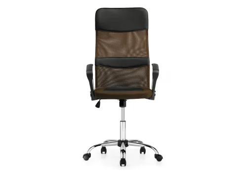 Компьютерное кресло Arano brown 11993 Woodville, коричневый/искусственная кожа ткань, ножки/металл/хром, размеры - *1280***600*610 фото 5