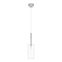 Светильник подвесной Spillray 10232/B White LOFT IT прозрачный на 1 лампу, основание хром в стиле современный 
