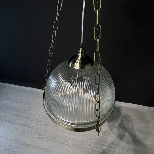 Светильник подвесной VICTORIAN 220083-26 ImperiumLoft прозрачный на 3 лампы, основание бронзовое в стиле лофт фото 11