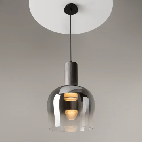 Светильник подвесной LED Smart Casual MOD414PL-L7B3K Maytoni серый чёрный на 1 лампу, основание чёрное в стиле современный фото 6