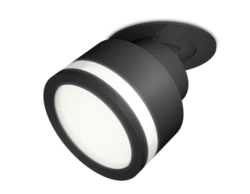 Светильник точечный XM8102522 Ambrella light белый 1 лампа, основание чёрное в стиле хай-тек 