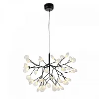 Люстра подвесная Riccardo SL411.423.45 ST-Luce белая на 45 ламп, основание чёрное в стиле современный ветви