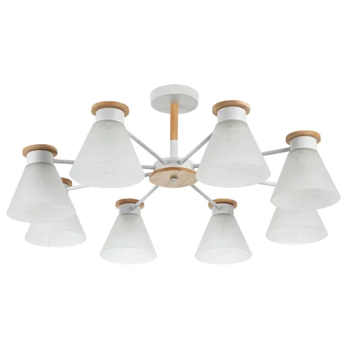 Люстра потолочная Tyler A1031PL-8WH Arte Lamp белая на 8 ламп, основание белое в стиле современный 