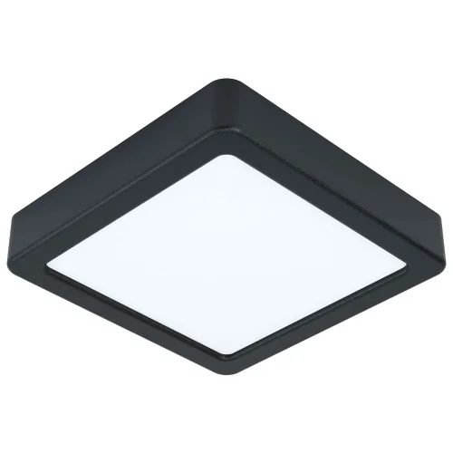 Светильник накладной LED Fueva 5 99255 Eglo белый на 1 лампу, основание чёрное в стиле современный квадратный