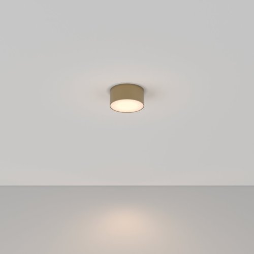 Светильник накладной LED Zon C032CL-12W3K-RD-MG Maytoni белый 1 лампа, основание матовое золото в стиле современный  фото 2