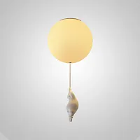 Светильник потолочный WASTY D D23 191738-23 ImperiumLoft белый на 1 лампу, основание белое в стиле современный скандинавский 