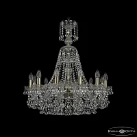 Люстра подвесная 1409/12/240/XL-75 Pa Bohemia Ivele Crystal без плафона на 12 ламп, основание бронзовое в стиле классический sp