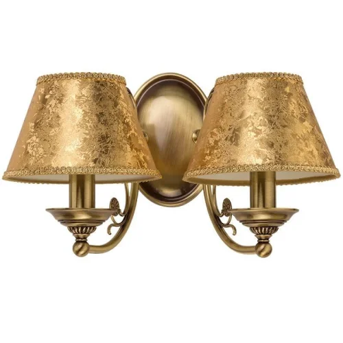 Бра Casamia Abazur CAS-K-2(P/A) Kutek золотой на 2 лампы, основание бронзовое в стиле классический 