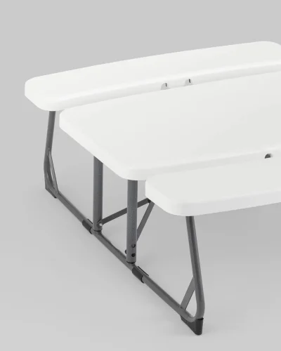 Комплект стола и двух скамеек, раскладной УТ000036830 Stool Group столешница белая из  фото 5
