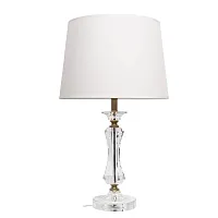 Настольная лампа Сrystal 10275 LOFT IT белая 1 лампа, основание прозрачное хрусталь в стиле классический 