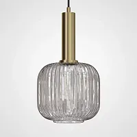 Светильник подвесной Ferm Living chinese lantern A Brass / Gray 179888-26 ImperiumLoft серый 1 лампа, основание латунь в стиле современный лофт 