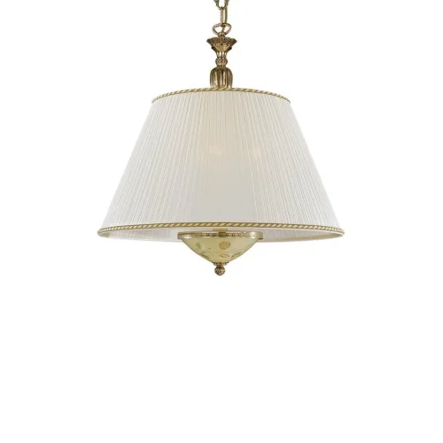 Люстра подвесная  L 6522/50 Reccagni Angelo белая жёлтая на 3 лампы, основание золотое в стиле классический  фото 3
