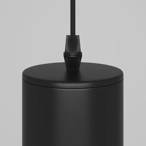 Светильник подвесной Focus P075PL-01B Maytoni чёрный на 1 лампу, основание чёрное в стиле современный трубочки фото 8