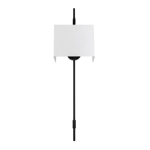 Бра Sonnet 10459 Black LOFT IT белый на 2 лампы, основание чёрное в стиле современный арт-деко фото 3